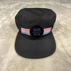 Garmin Hat Black NEW Strap Back